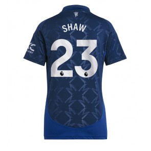 Manchester United Luke Shaw #23 Dámské Venkovní Dres 2024-25 Krátký Rukáv